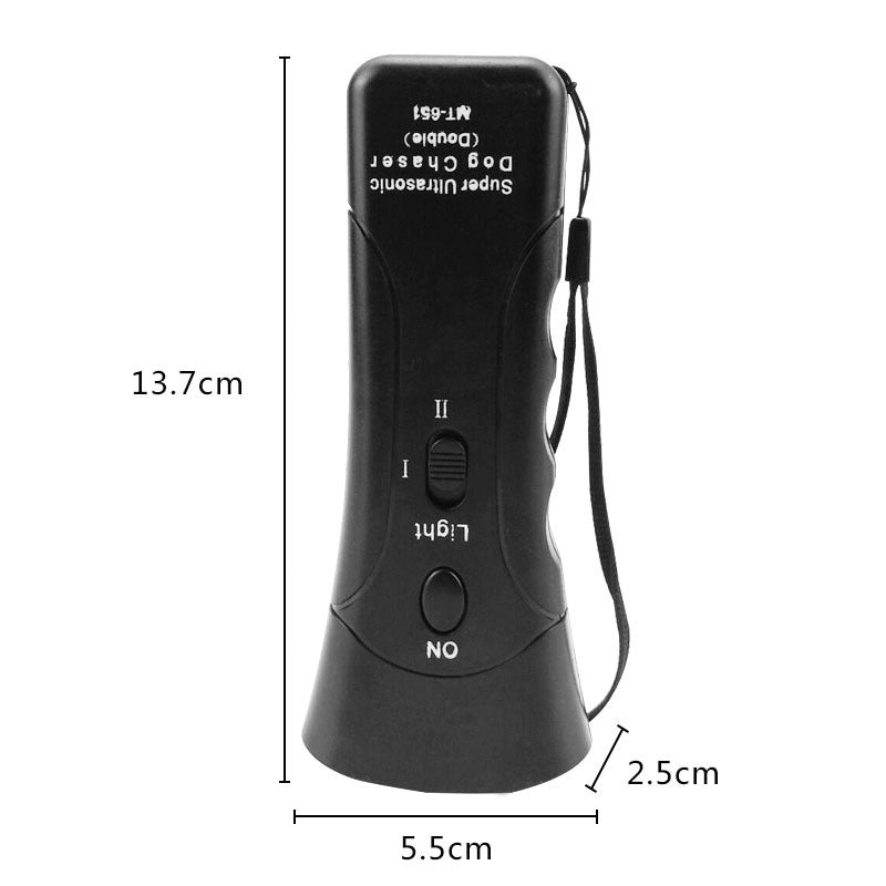 3-in-1 Anti Barking Dog Training Device Ultrasonic Dog Training Repeller  LED Flashlight