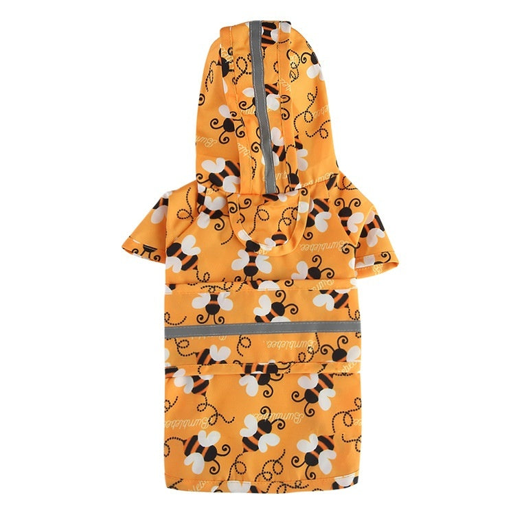 Dog Cartoon Foot Reflective Poncho Traction