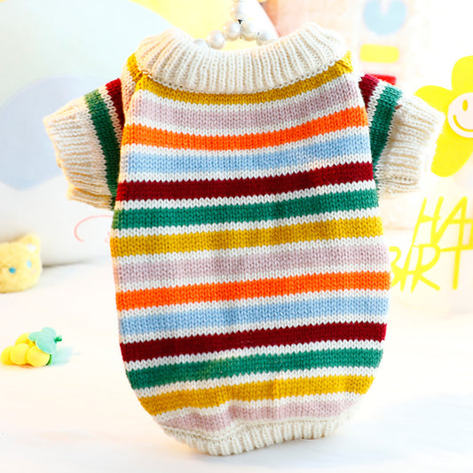 Dog Clothes Spring And Autumn Cute Sweet Sweater