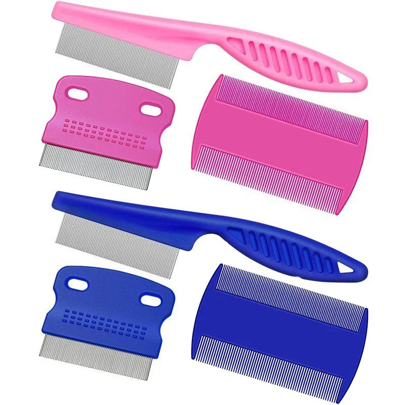 3-Piece Pet Comb Set – Tear Stain Remover & Grooming Comb