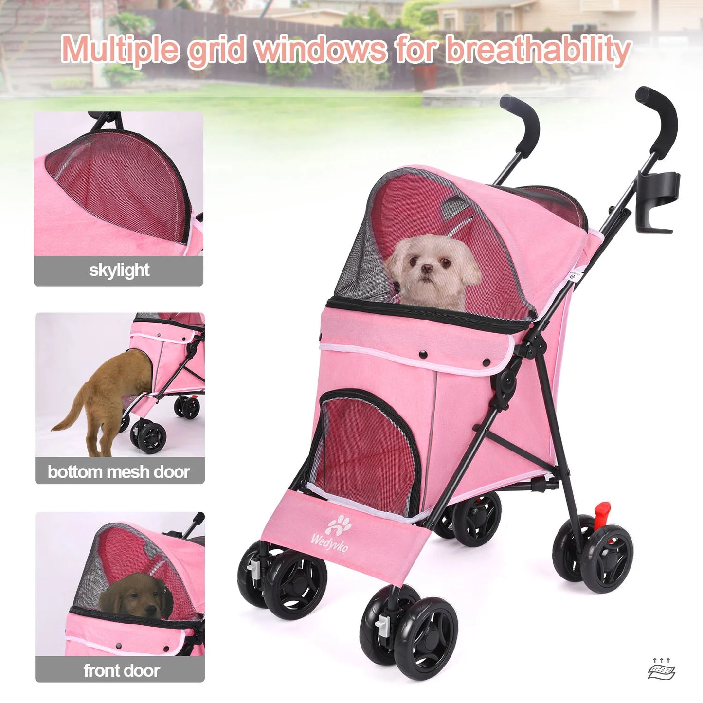 Lightweight and Foldable Pet Stroller