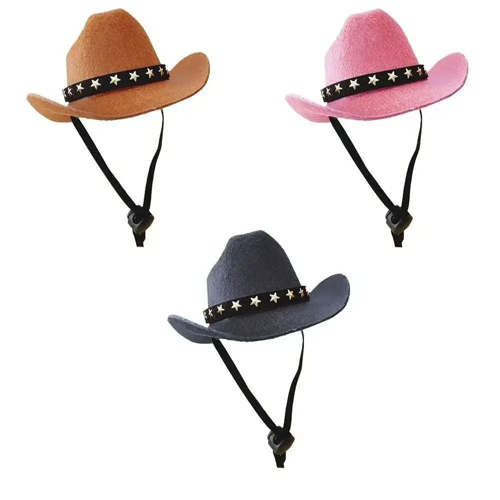 Cowboy Headwear for Dogs and Cats, Outdoor Summer Pet Accessories