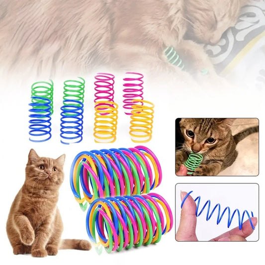 Natural Interactive Cat Spring Toy Set