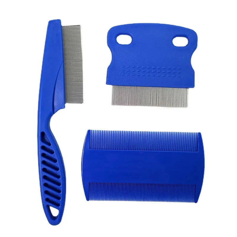 3-Piece Pet Comb Set – Tear Stain Remover & Grooming Comb