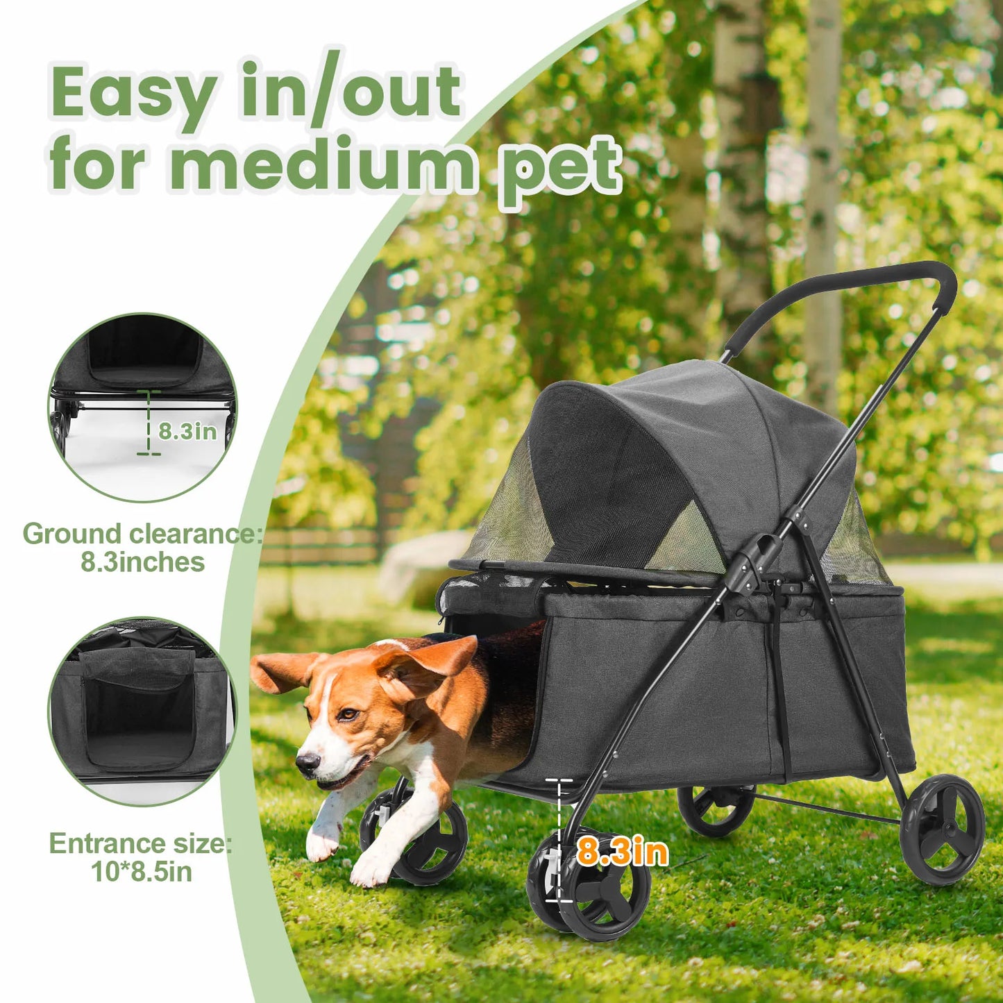 Wedyvko Luxury Pet Stroller