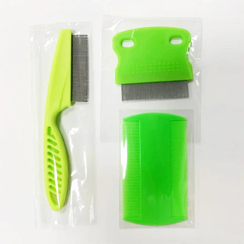 3-Piece Pet Comb Set – Tear Stain Remover & Grooming Comb