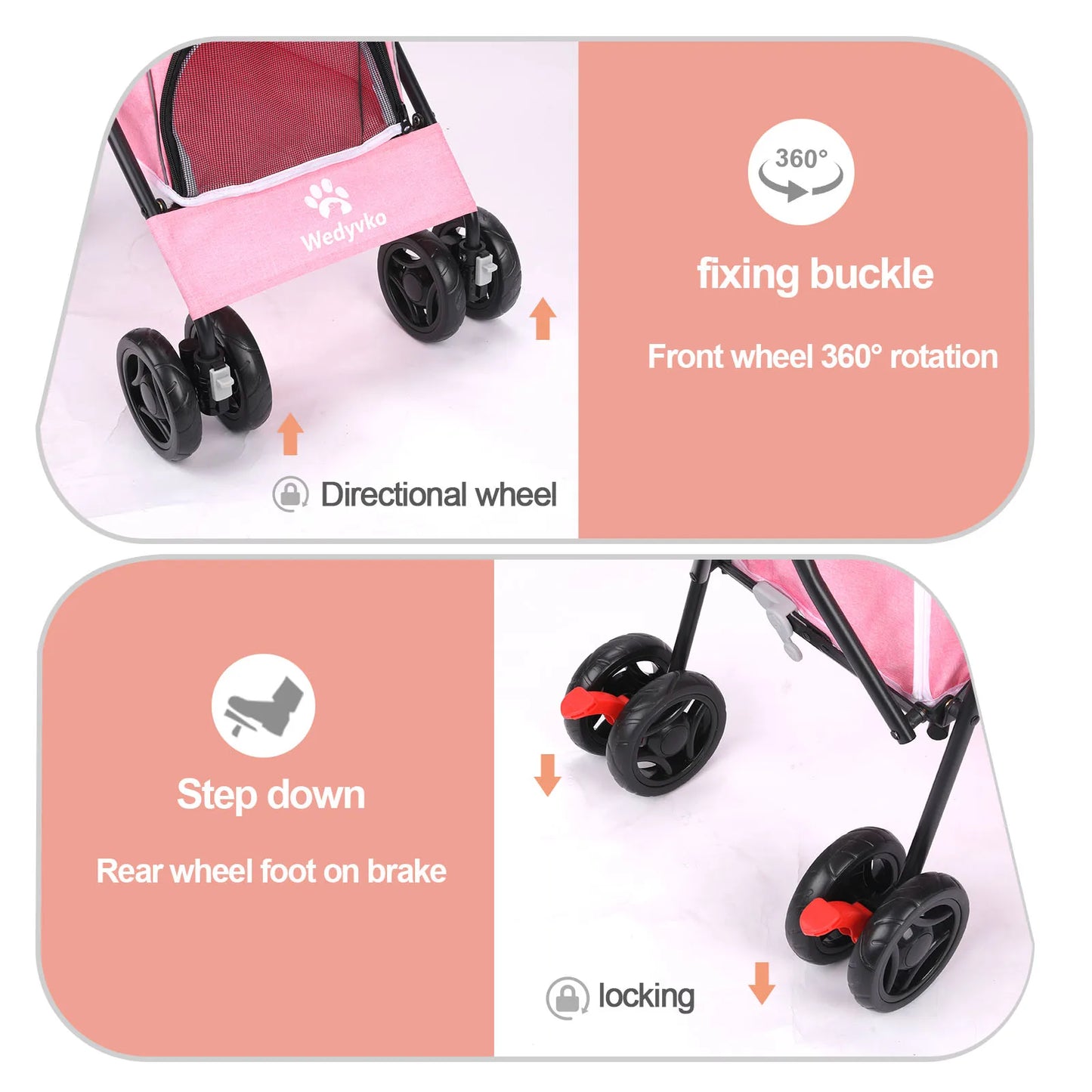 Lightweight and Foldable Pet Stroller